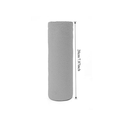 Small gray microfiber towel roll