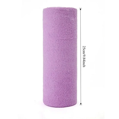 Large purple microfiber towel roll